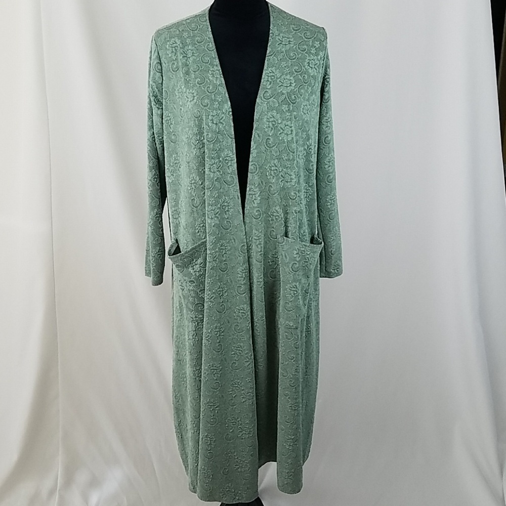 Lularoe women S Sarah duster textured pockets long sleeve lagenlook resort